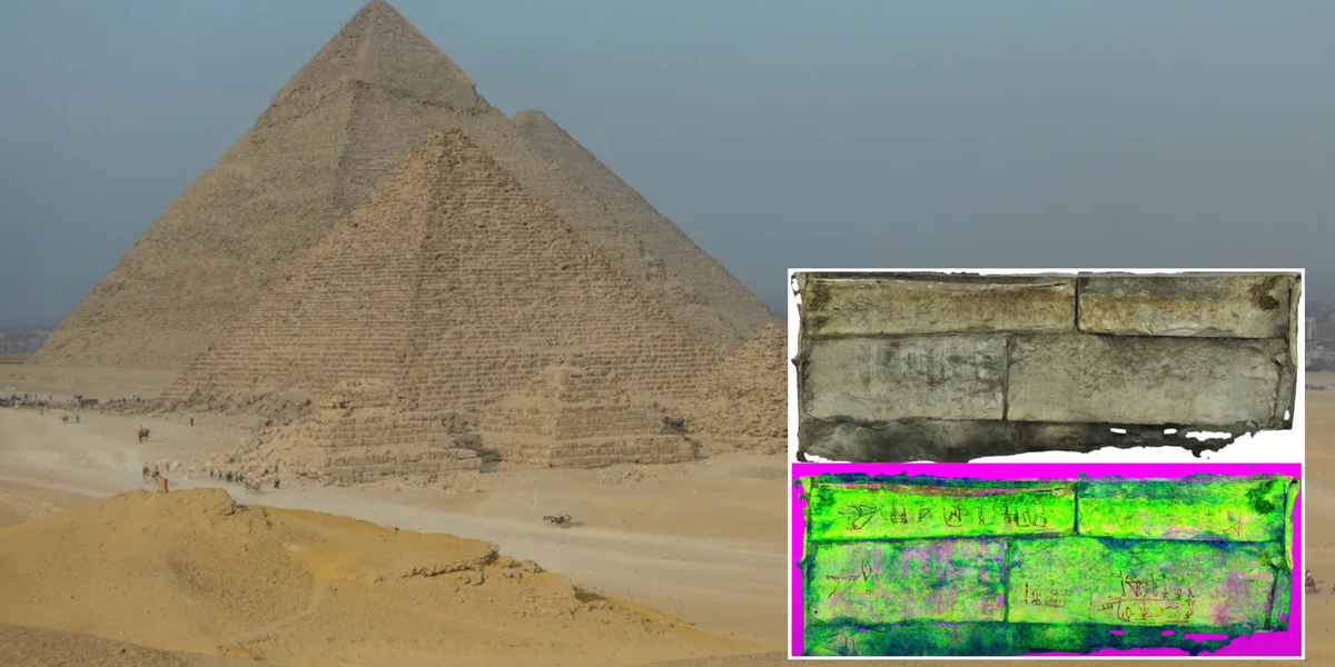 NextImg:Archaeology breakthrough as ancient inscriptions 'confirm' who built Egypt's Great Pyramid
