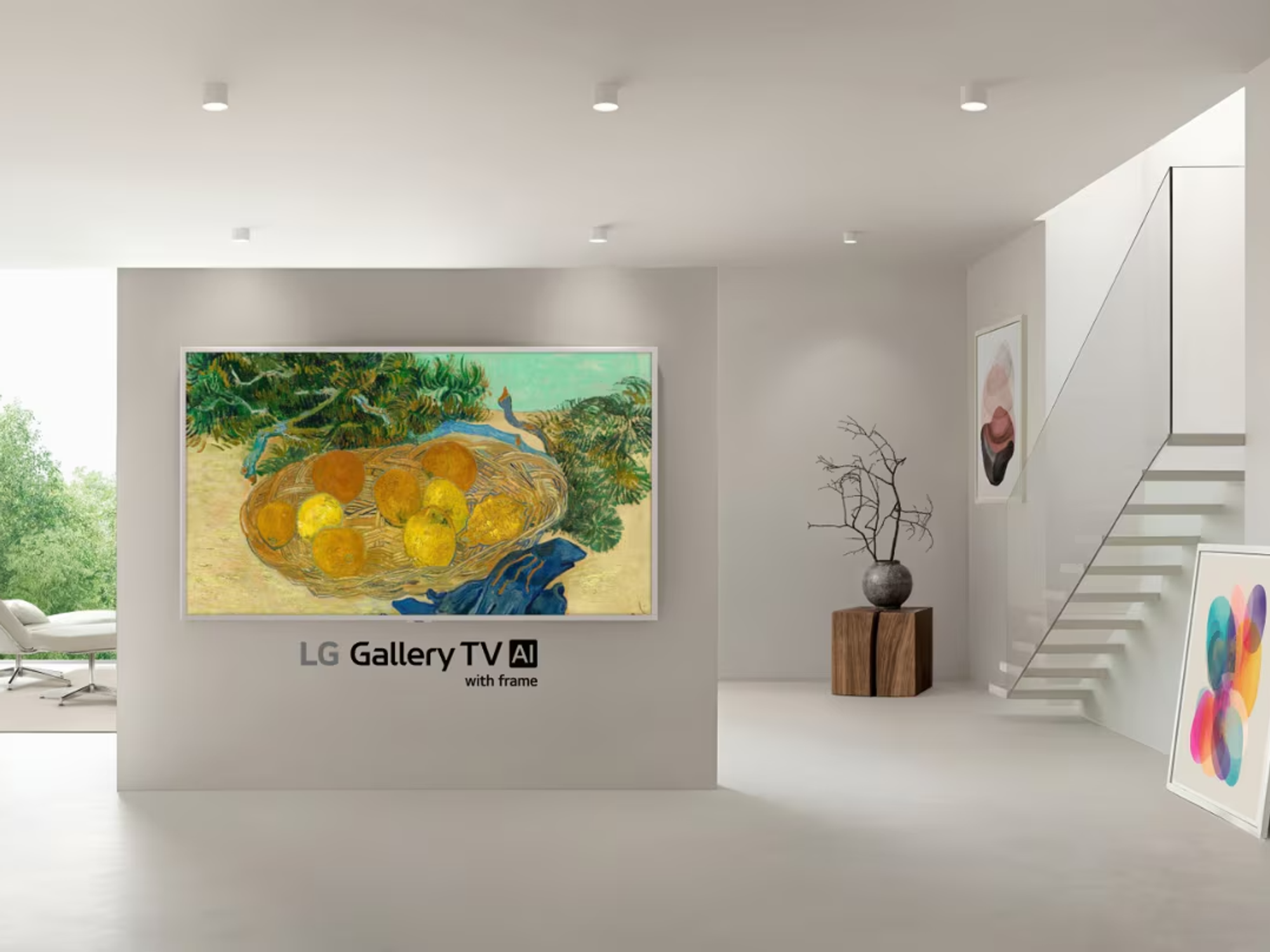 New LG Gallery TV AI mockup