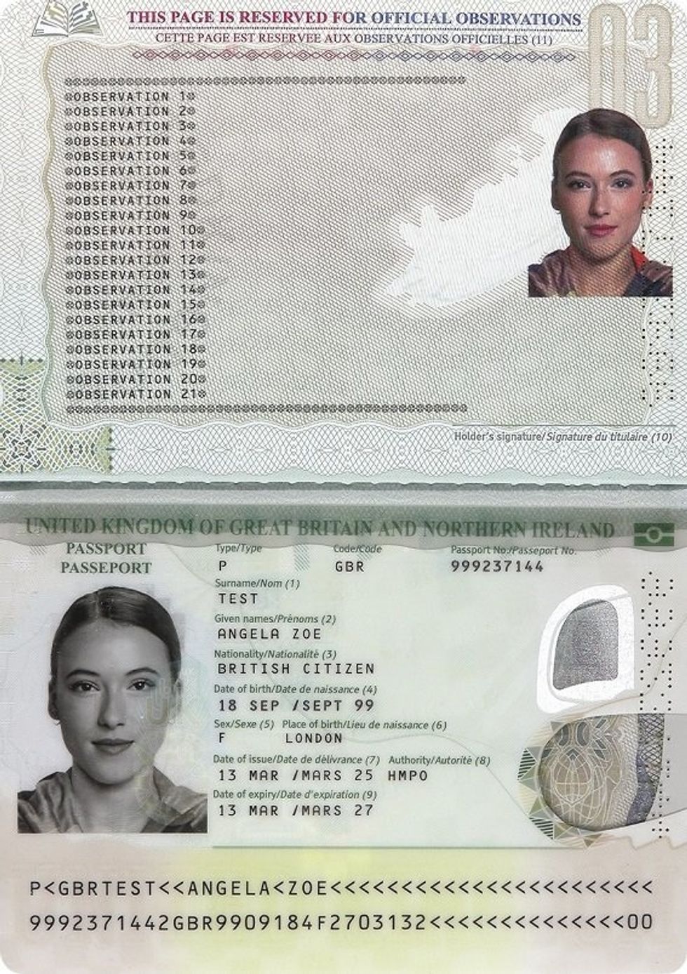 New passport
