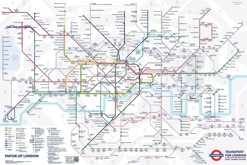 New tube map