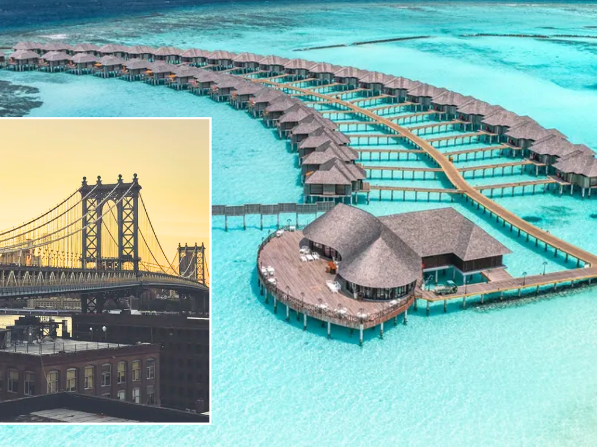 New York Brooklyn Bridge / Maldives