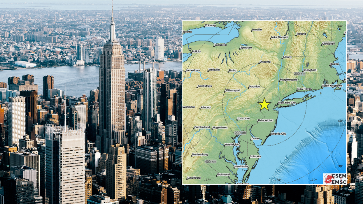New York City/Earthquake map