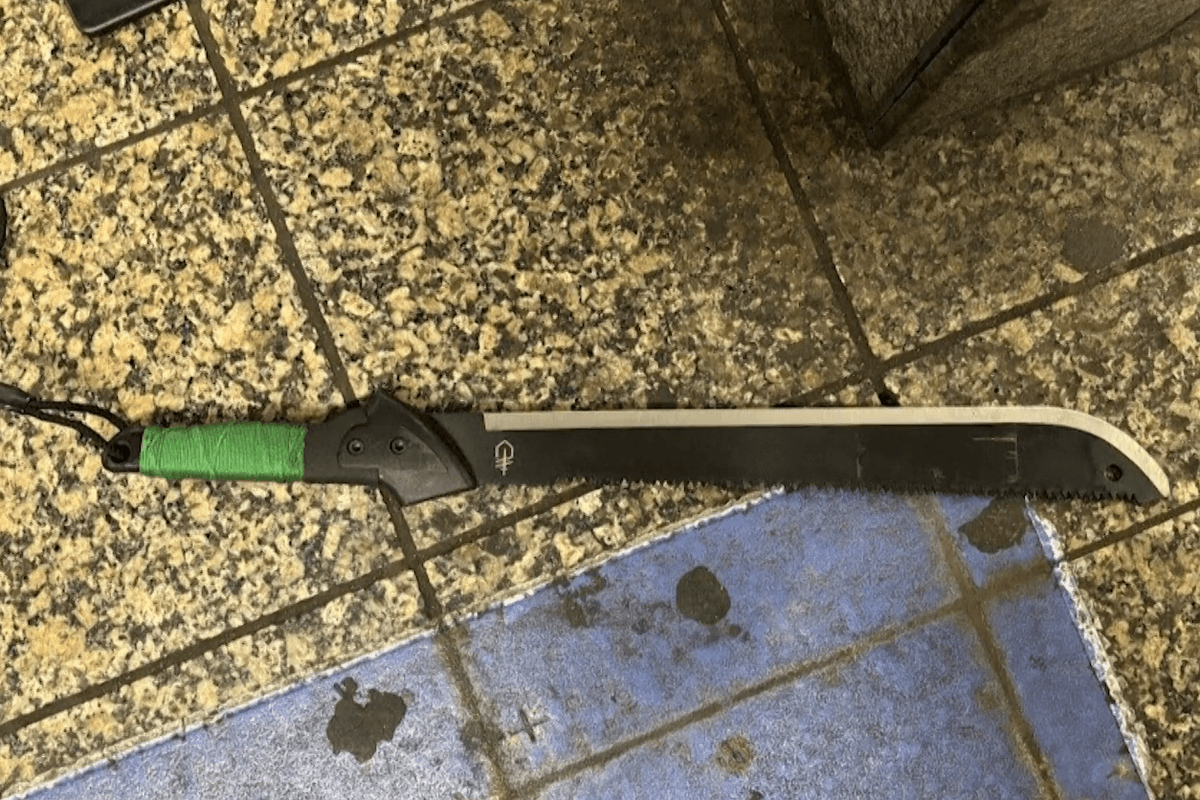 New York Police Department released an image of the machete used in the attack