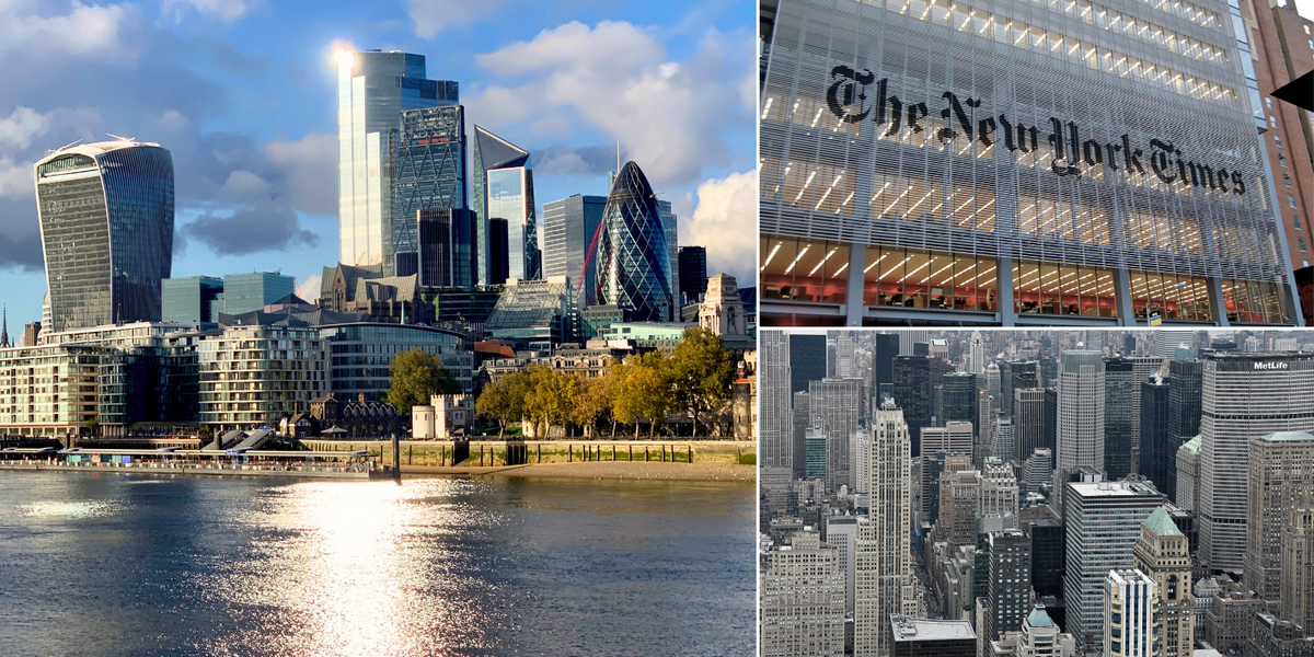 NextImg:Leftie New York Times takes swipe at London's ‘jarring skyline’ as it blasts architect egos