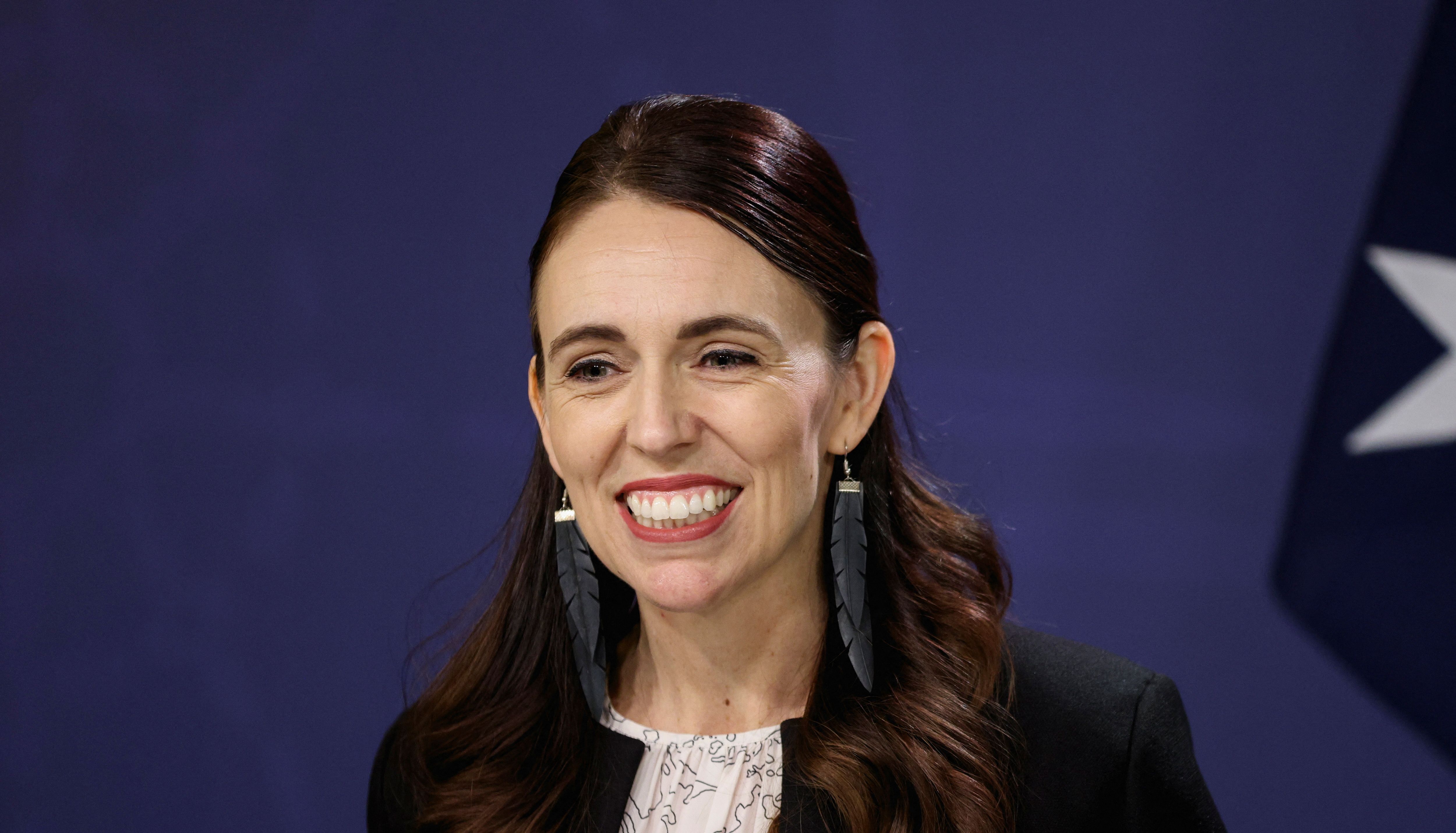 New Zealand Prime Minister Jacinda Ardern addresses members of the media during a joint news conference hosted with Australian Prime Minister Anthony Albanese, following their annual Leaders\u2019 Meeting, at the Commonwealth Parliamentary Offices in Sydney, Australia, July 8, 2022. REUTERS/Loren Elliott