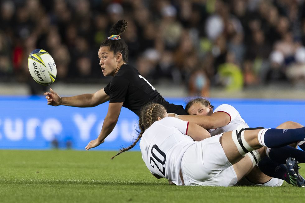 New Zealand's Theresa Fitzpatrick during the Women's Rugby World Cup final match at Eden Park in Auckland, New Zealand. Picture date: Saturday November 12, 2022.