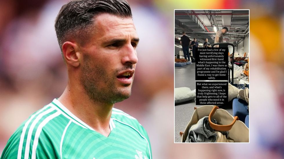 Newcastle defender Fabian Schar has arrived back safely on Tyneside following what he described as some of the most frightening days of his life