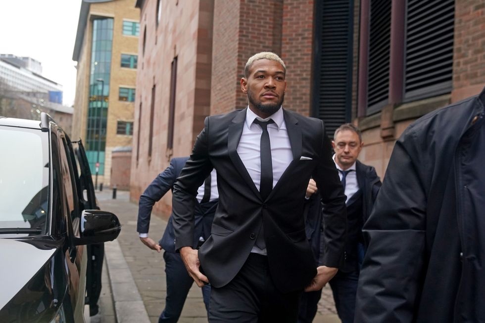 Newcastle United footballer Joelinton at Newcastle Upon Tyne Magistrates' Court, where he is charged with drink driving. The 26-year-old Brazilian was arrested after Northumbria Police pulled over a vehicle in Newcastle at around 1.20am on January 12. Picture date: Thursday January 26, 2023.
