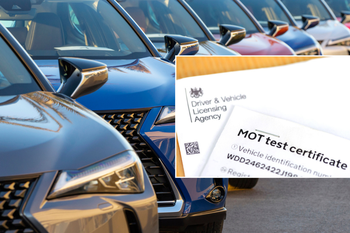 News cars and MOT certificate