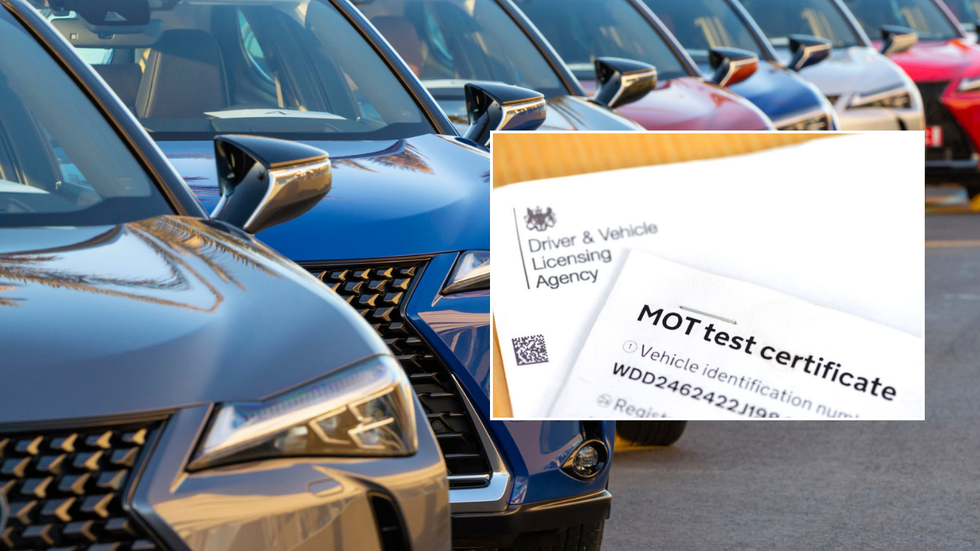 News cars and MOT certificate