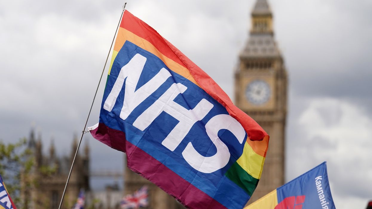 NHS LGBTQ+ flag