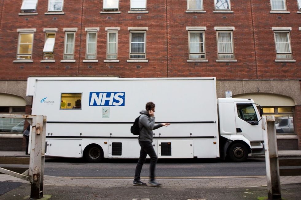 NHS screening truck