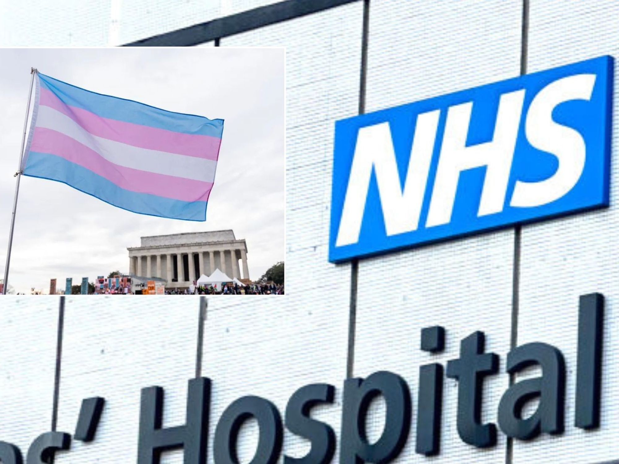 NHS/Trans flag