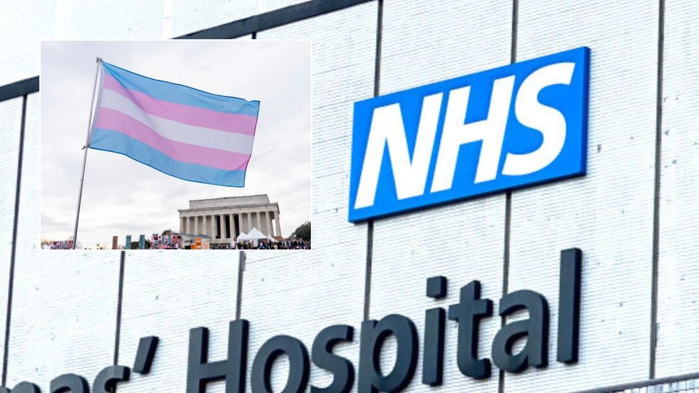 NHS/Trans flag