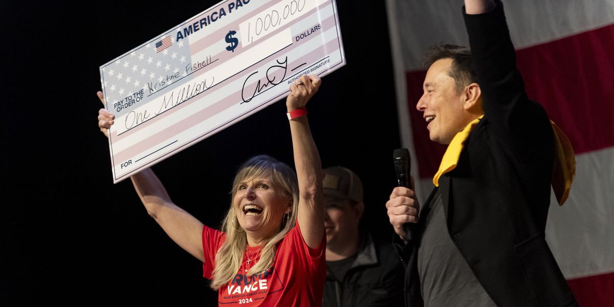 NextImg:Two of Elon Musk's $1m giveaway winners found to have 'already voted', records show