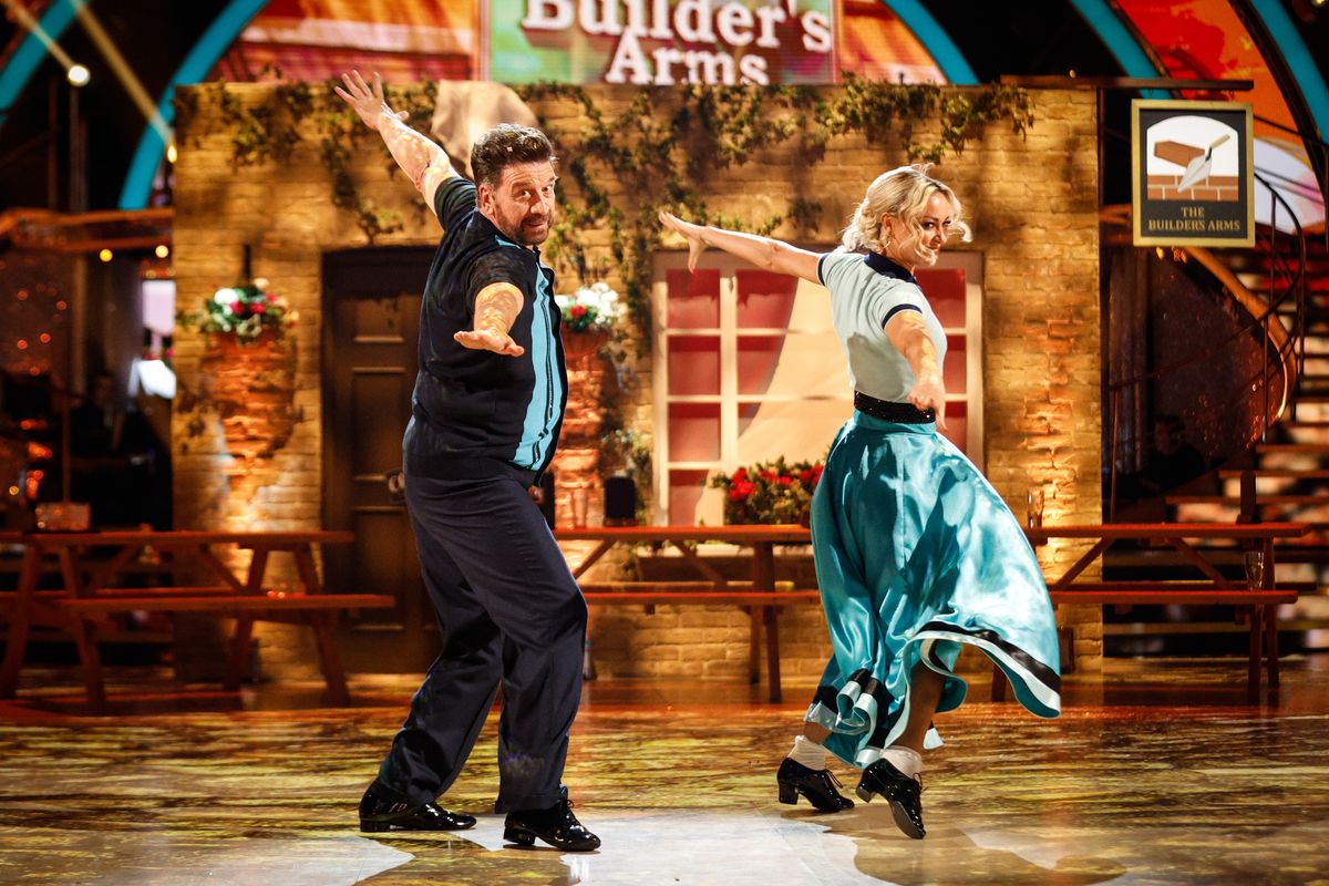 Nick Knowles and Luba Mushtuk