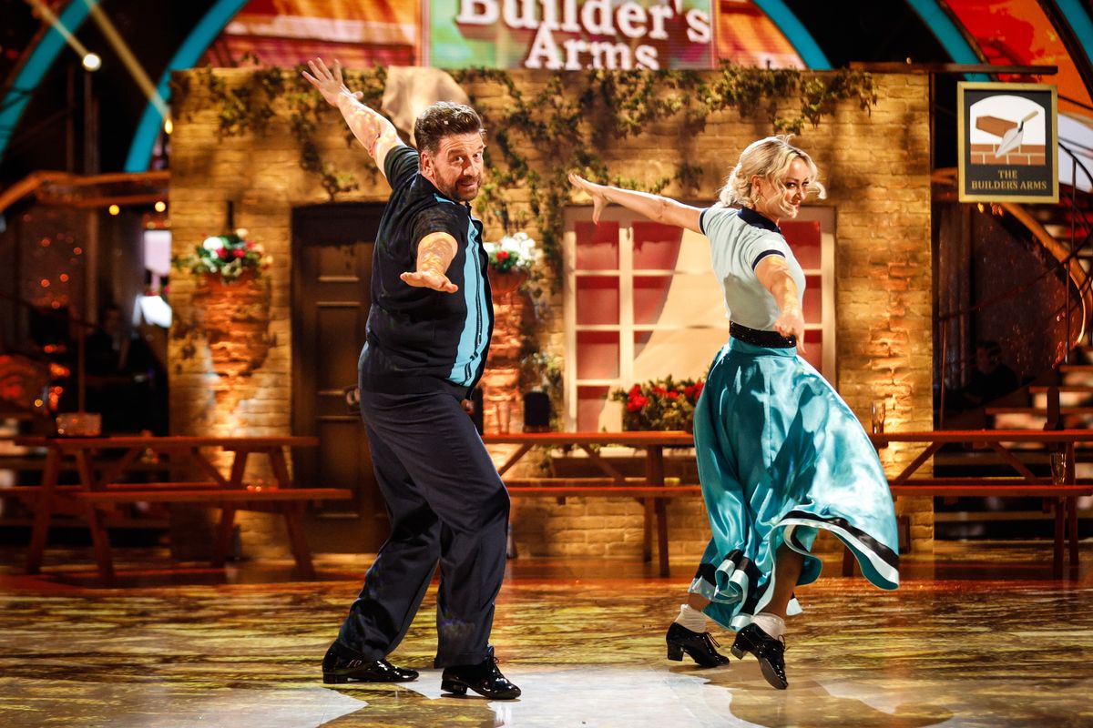 Nick Knowles and Luba Mushtuk