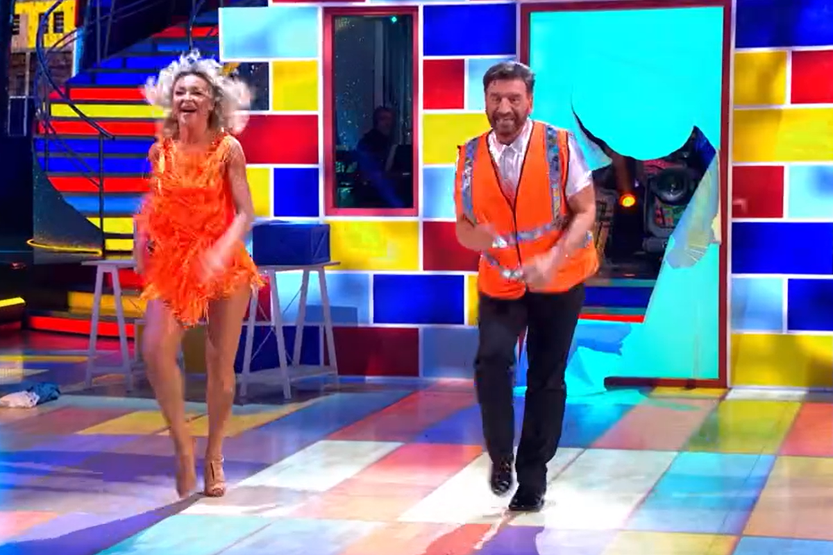 Nick Knowles  and Luba Mushtuk