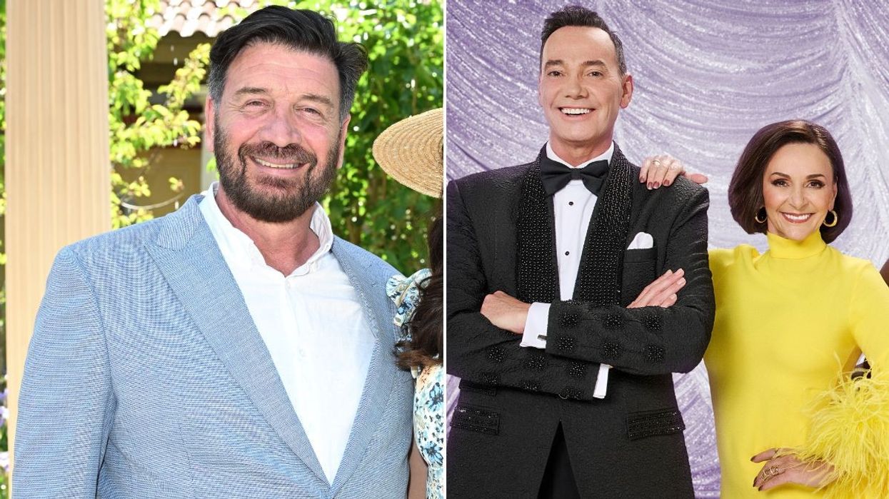 Nick Knowles and Strictly judges Craig Revel Horwood and Shirley Ballas