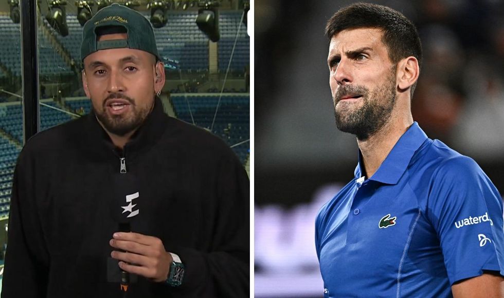 Nick Kyrgios and Novak Djokovic