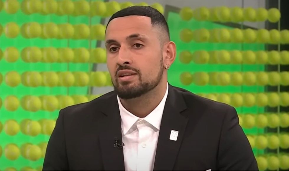 Nick Kyrgios made his commentary debut at the ATP Finals