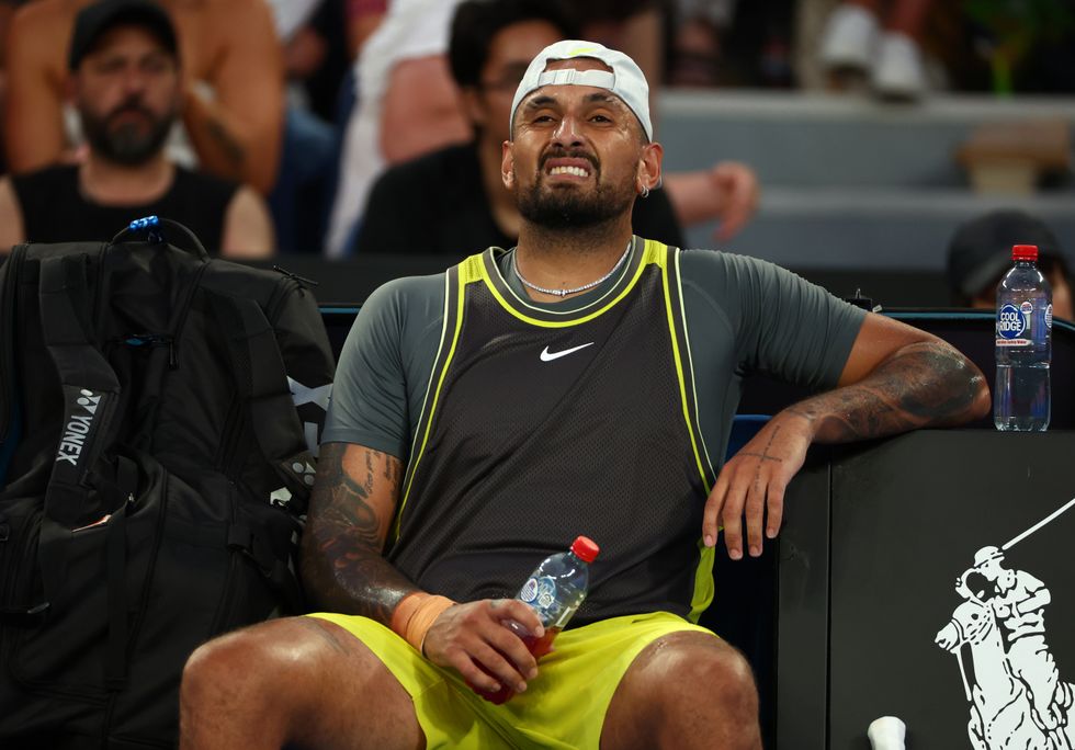 Nick Kyrgios was playing in his first major since 2022