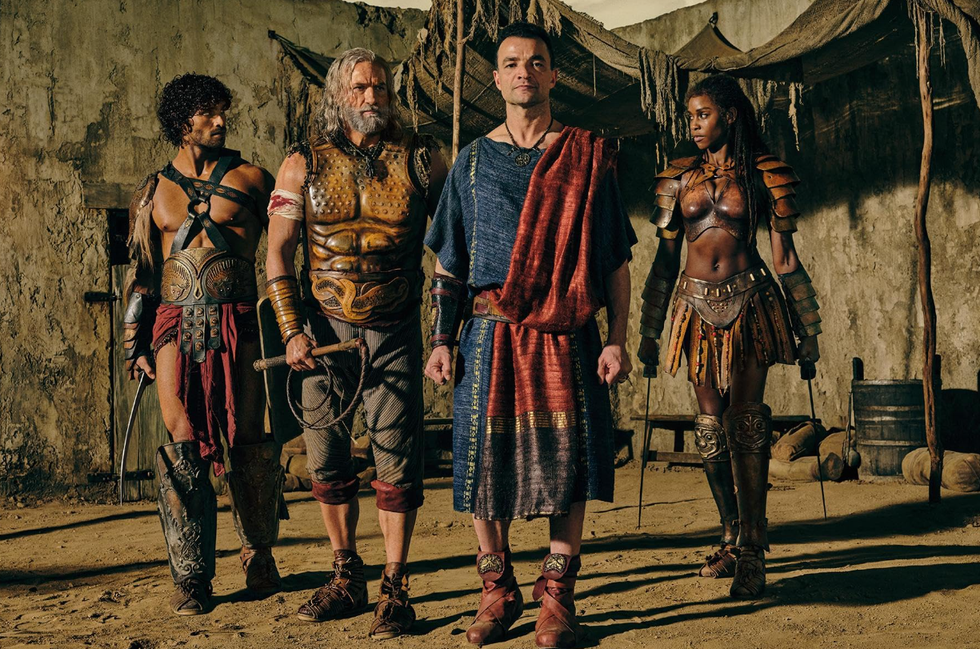 Nick Tarabay and Spartacus: Hosue of Ashur cast