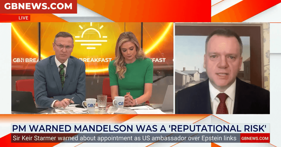 Nick Thomas-Symonds discussed Lord Mandelson's pay out on GB News