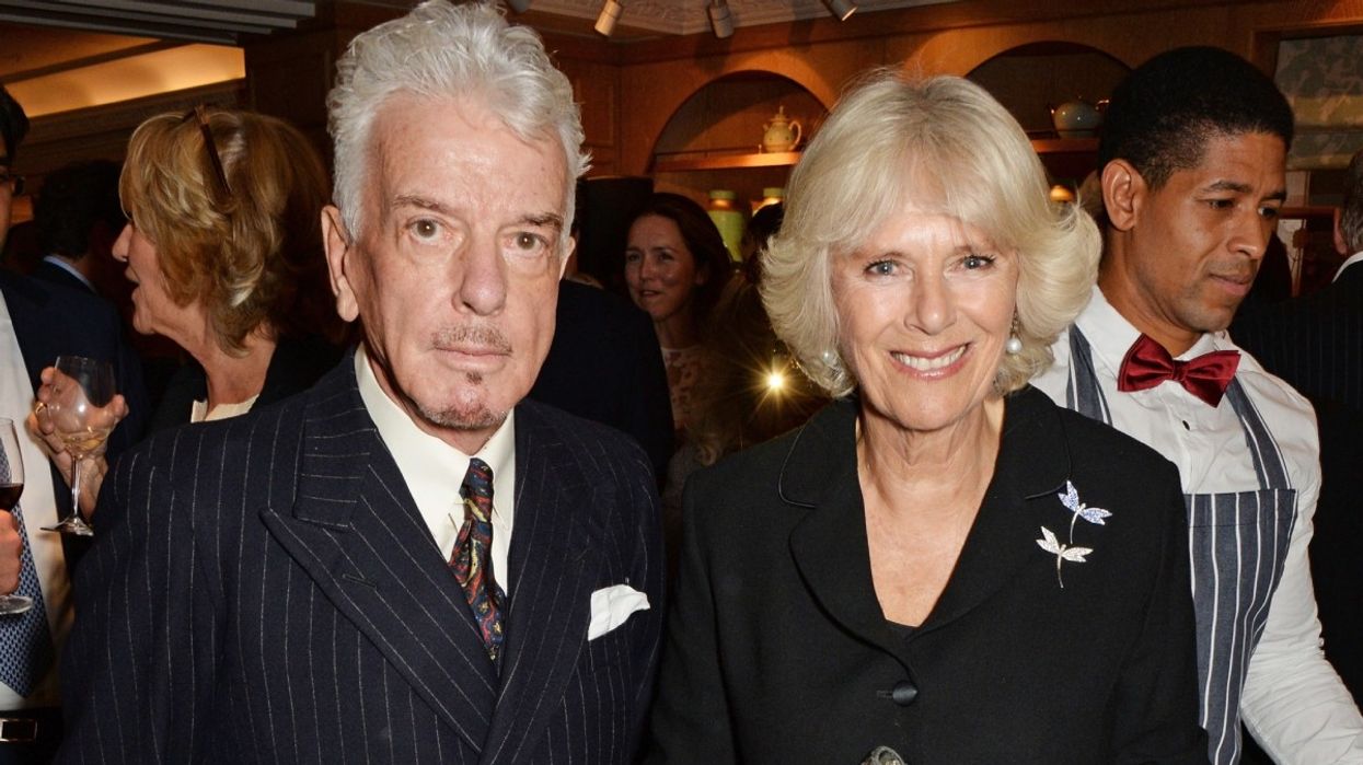 Nicky Haslam and Queen Camilla