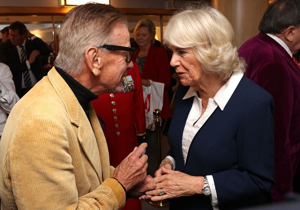 Nicky Haslam and Queen Camilla