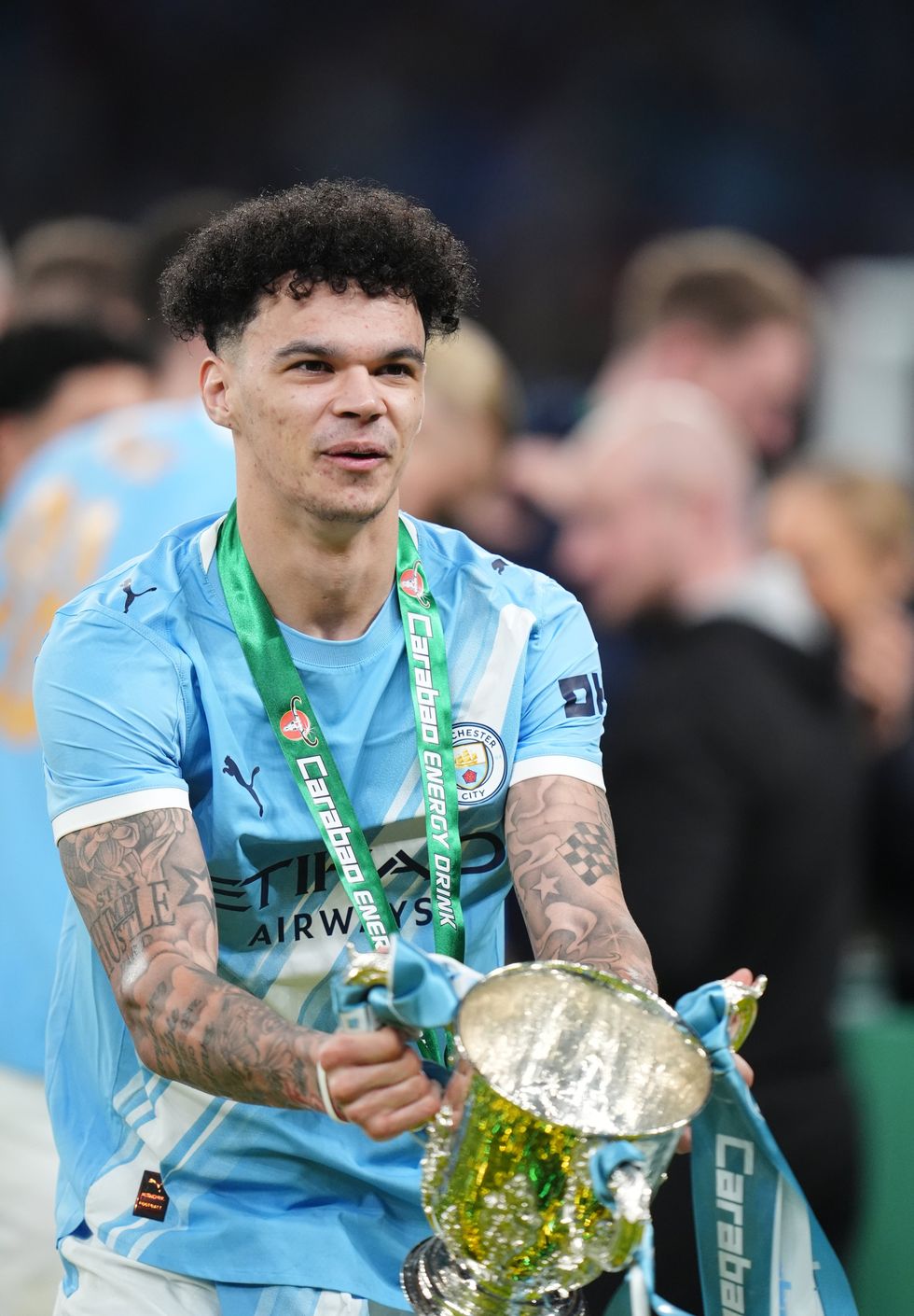 Nico O'Reilly scored twice as Man City beat Arsenal to win the Carabao Cup