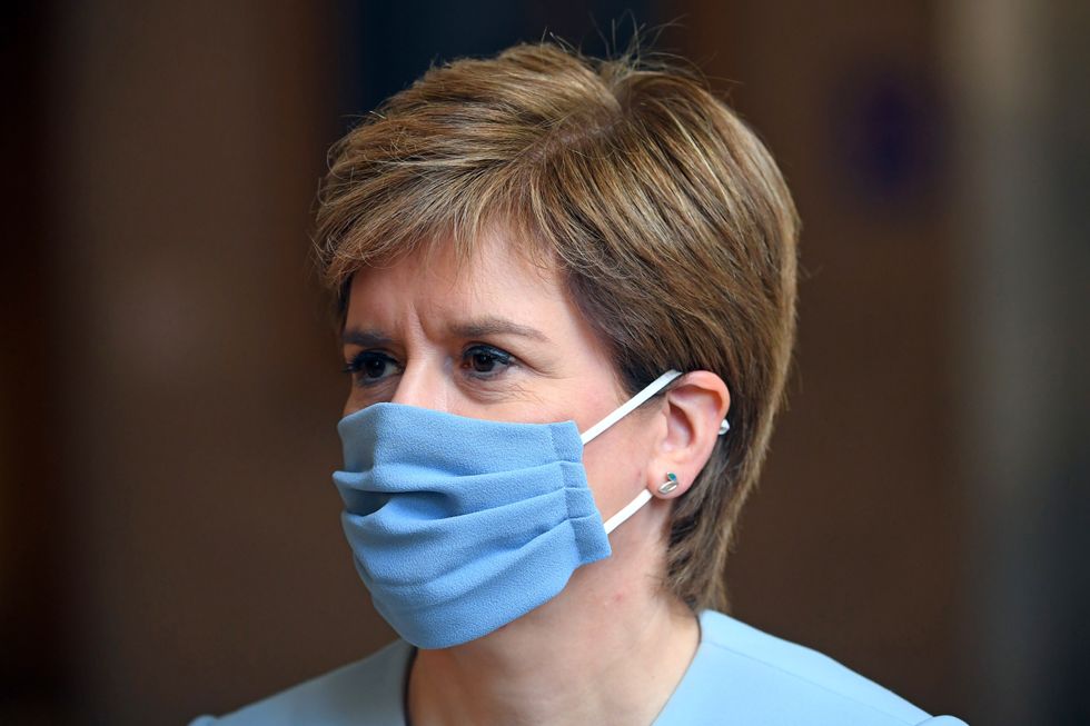 Nicola Sturgeon has banned all non-essential travel to areas of North West England.