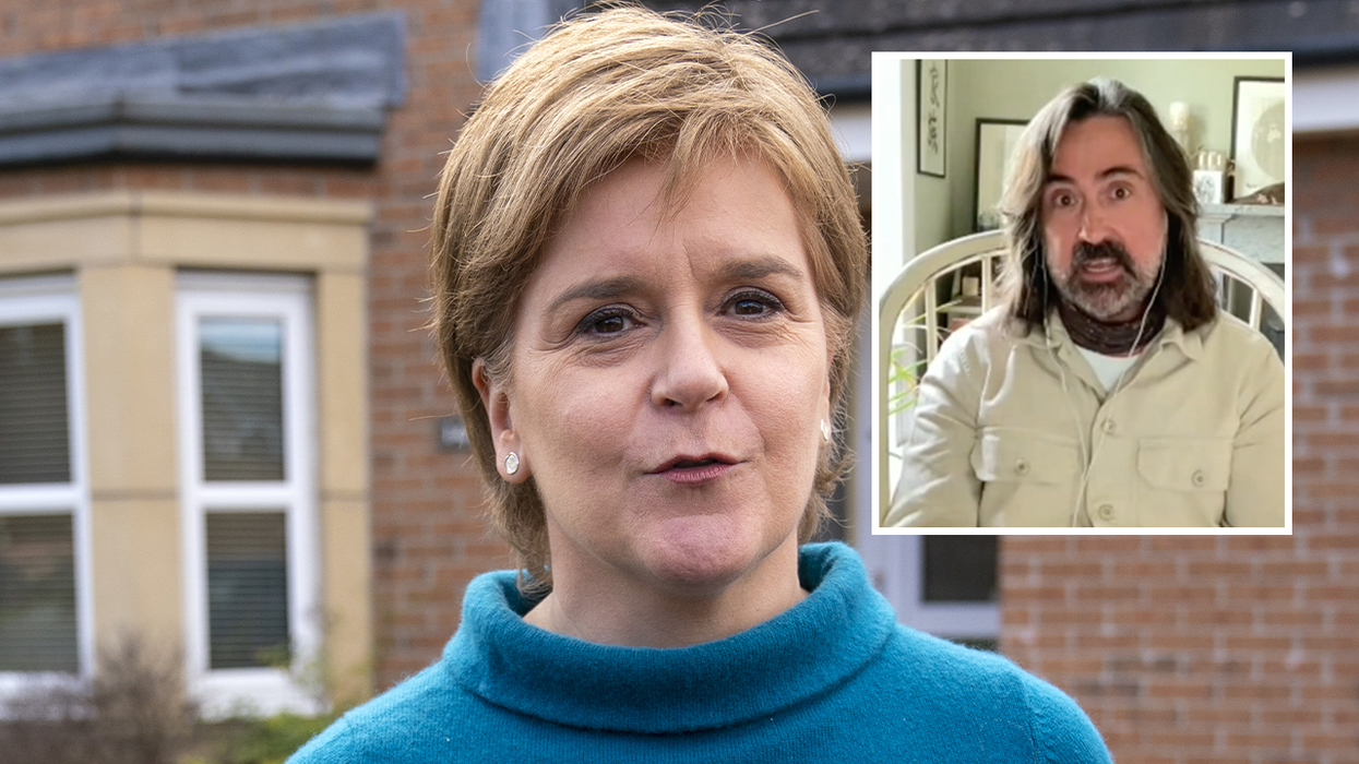 Nicola Sturgeon (left) and Neil Oliver (right)
