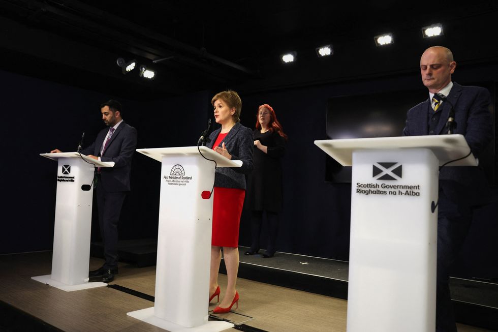 Nicola Sturgeon spoke at a briefing similar to those seen during the height of the pandemic.