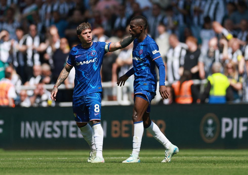 Nicolas Jackson has been sent off against Newcastle