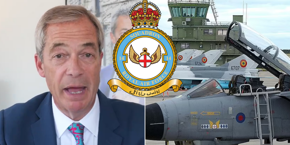 NextImg:Nigel Farage slams 'woke' RAF for scrapping 'Crusaders' name that is 'offensive to Muslims'