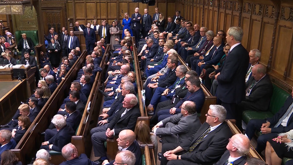 Nigel Farage addresses the Commons