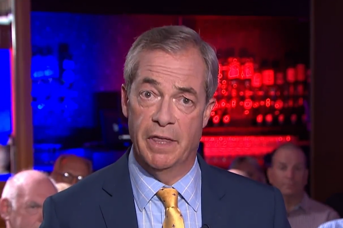 Nigel Farage addressing his apology from NatWest