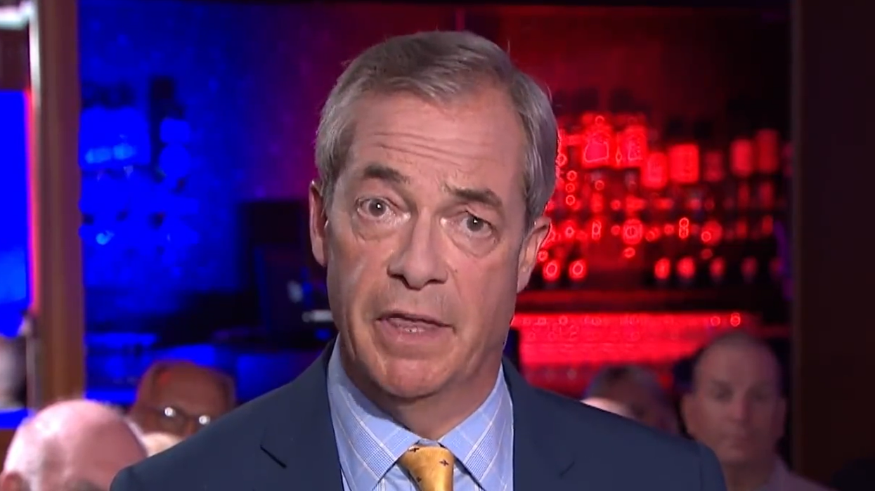 Nigel Farage addressing his apology from NatWest