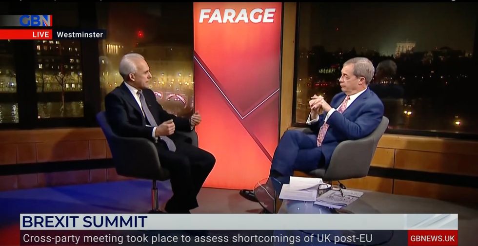Nigel Farage and Ben Habib slammed 'global Remainers' and Michael Gove after they attended a Brexit secret summit