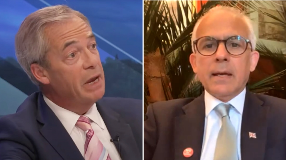 Nigel Farage and Ben Habib