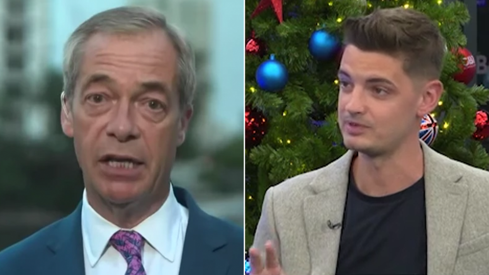 Nigel Farage and Ben Leo