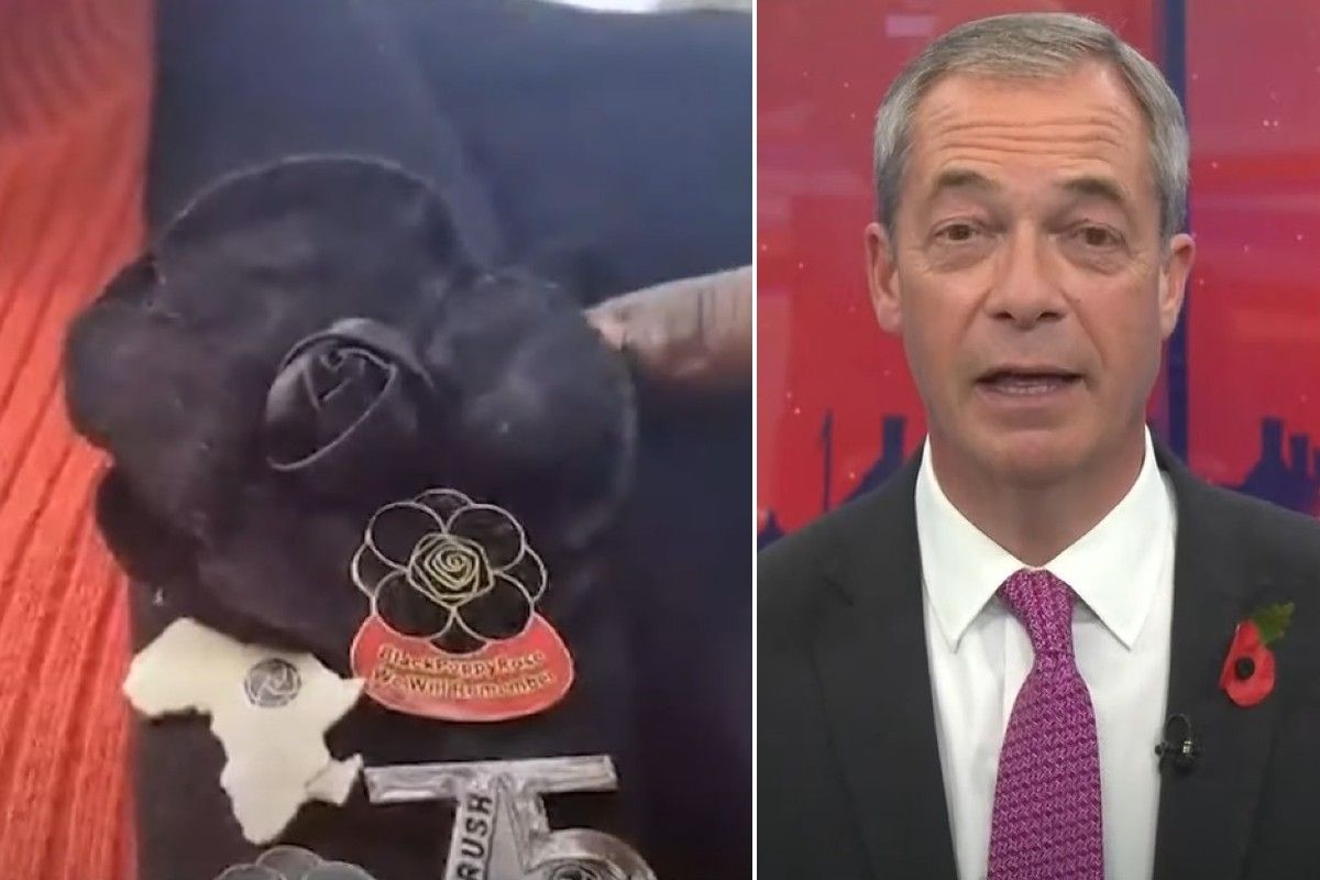 Nigel Farage and Black Rose Poppy