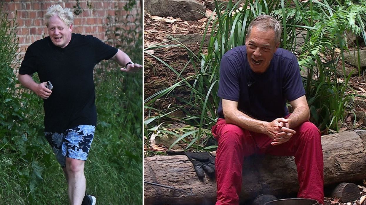 Nigel Farage and Boris Johnson