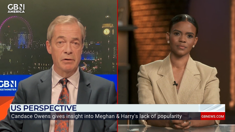 Nigel Farage and Candace Owens