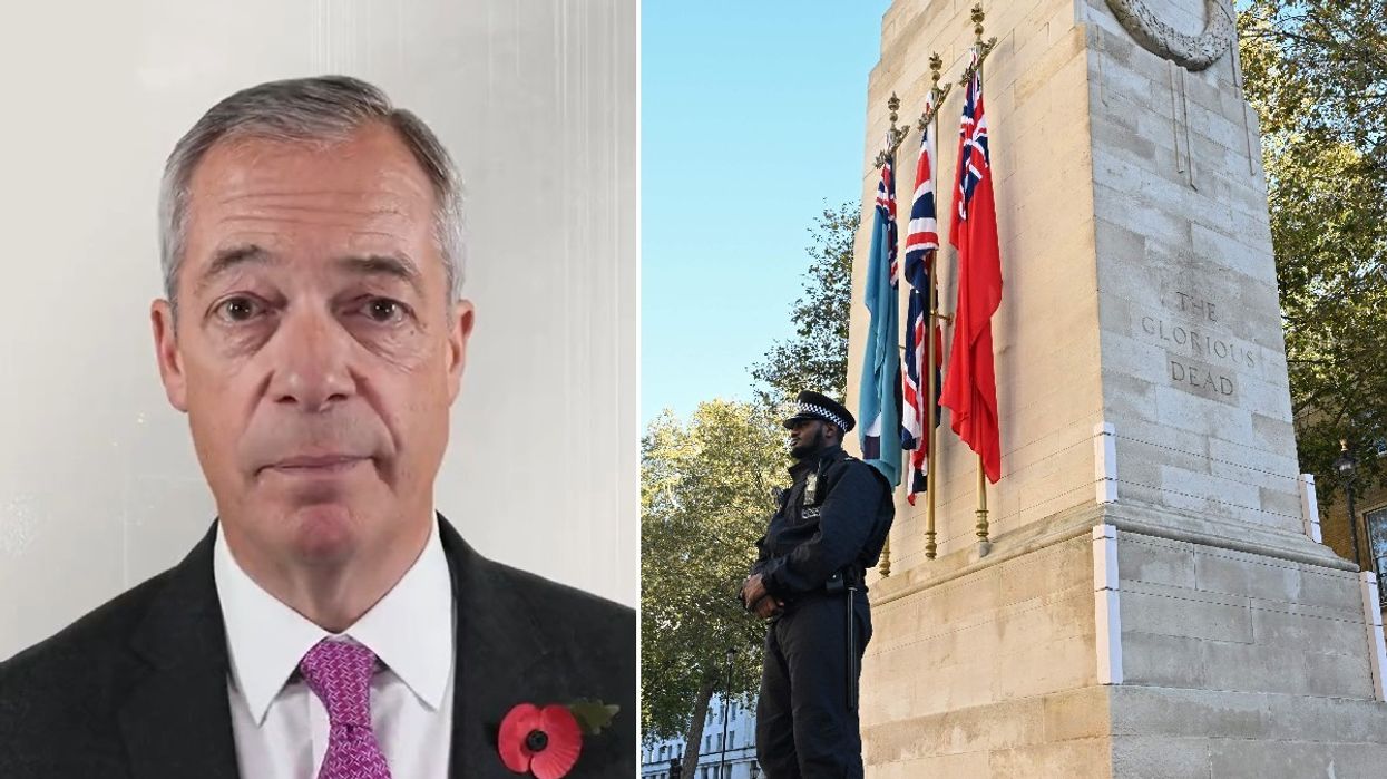 Nigel Farage and Cenotaph