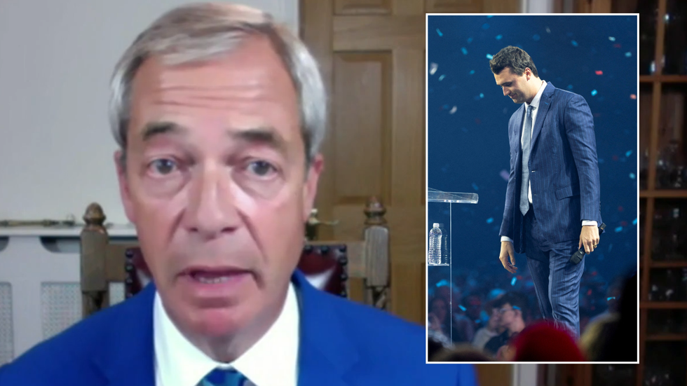Nigel Farage and Charlie Kirk