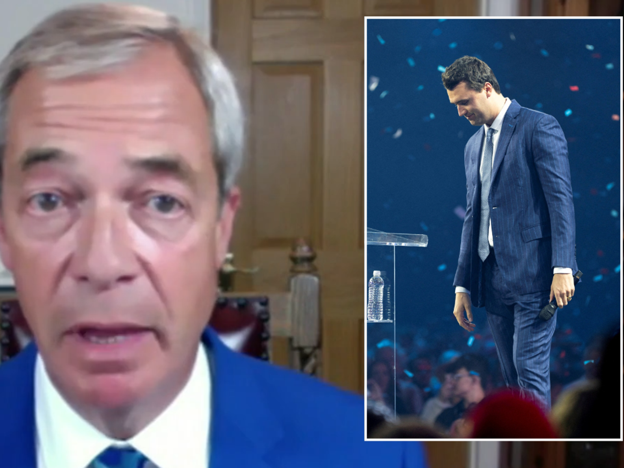 Nigel Farage and Charlie Kirk