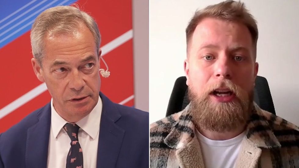 Nigel Farage and Chris Hopkins