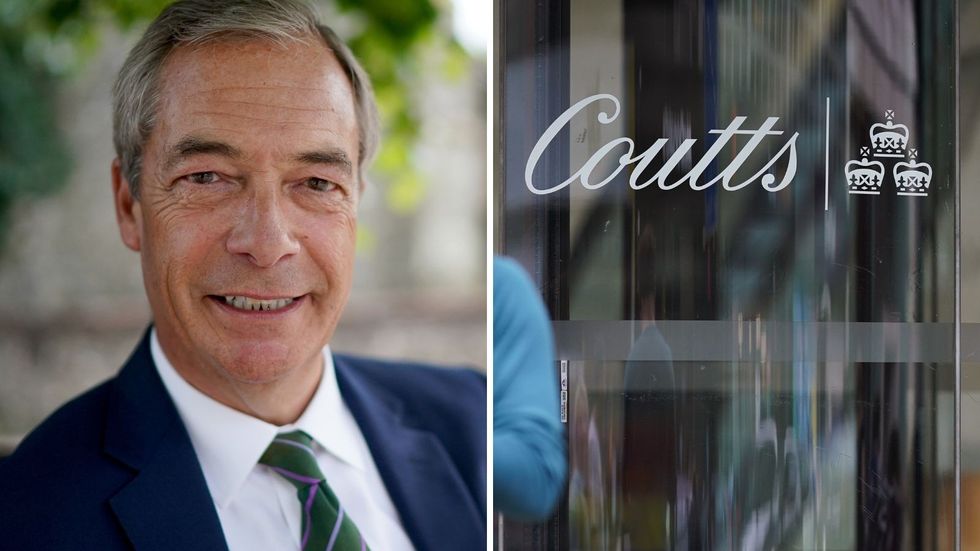 Nigel Farage and Coutts in pictures